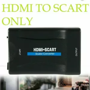 HDMI zu Scart Video Audio Upscale Konverter AV Signal Adapter DVD TV PS4 A126 - Bild 1 von 5