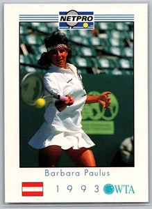 1993 NetPro #W26 Barbara Paulus Austria Tennis Sports Card - Picture 1 of 2