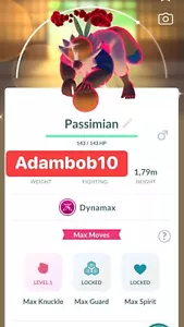 Pokémon Go | Shiny Dynamax Passimian | Trade 20k dust or PTC - Read description - Picture 1 of 1