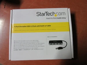 StarTech (ST4200MINI) 4 Port Portable USB2.0 Hub with Built-in Cable NEW - Picture 1 of 3