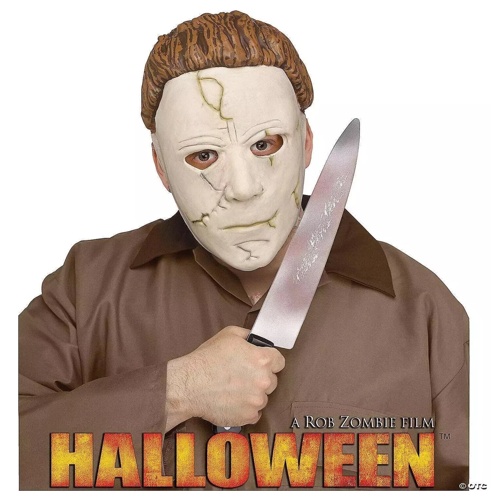 Máscara y cuchillo Michael Myers, disfraz de Halloween, máscaras de películas de terror Foto 1 de 1