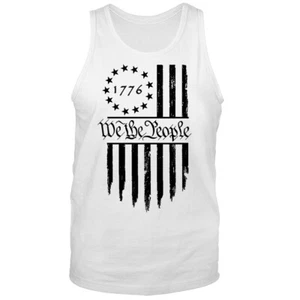 Camiseta sin mangas patriótica We The People bandera de Estados Unidos Constitución del Orgullo Americano - Imagen 1 de 8