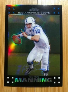 2007 Topps Chrome Refractor Peyton Manning #TC5 HOF - Picture 1 of 6