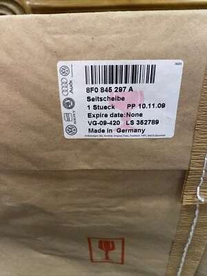 AUDI A5 2010-2017 - TRASERO IZQUIERDO - convertible cuarto ventana lateral/vidrio Foto 1 de 2