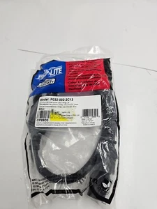 (QTY 2) Tripp Lite 2 FT Power Cable Splitter P032-002-2C13 (C13 To C20) 14AWG - Picture 1 of 7