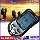 Handheld Compass Altimeter Barometer Thermometer Weather Forecast Time