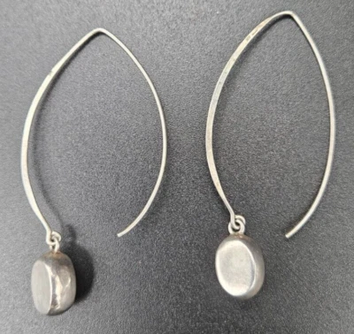 Silpada Designer 2 3/8" Sterling Silver Bead Threader Drop Earrings W0821 - Image 1 of 4