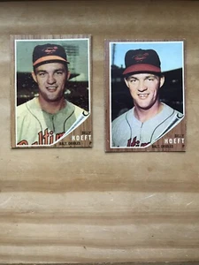 1962 TOPPS #134 BILLY HOEFT BAL ORIOLES—LOT OF 2—GRN/BLUE VAR—TOUGH💥*** (tgcs) - Picture 1 of 2