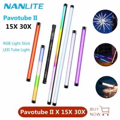 NANGUANG Nanlite Pavotube II 15x 30x LED Light RGBWW 2700K-12000K APP Control AU - Image 1 of 4