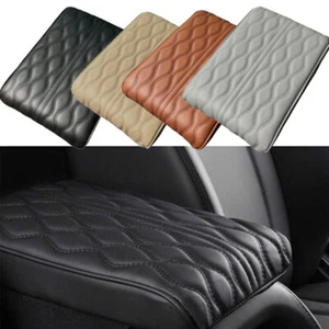 Car Armrest Pad Cover Auto Center Console Box Pu Leather Cushion Mat Universal - Foto 1 di 18