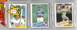 Topps Rack Pack 1985 48 tarjetas más 84 All Star tarjeta brillante código R 10 - Imagen 1 de 4