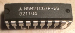 Mitsubishi M5M21C67P-55 16K x 1 Static RAM - NOS - Picture 1 of 1