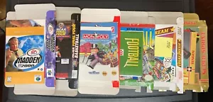 6x Box & Manual ONLY Lot - NES Nintendo N64 Super SNES Genesis - No Games - Picture 1 of 8