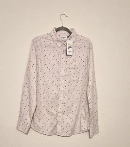 Goodfellow Slim Fit Hemd mit Knopfleiste Herren Gr. M Rosa - Bild 1 von 15