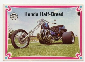 1974 Scanlens Choppers & Hot Bikes (39) Honda Half-Breed - Picture 1 of 2