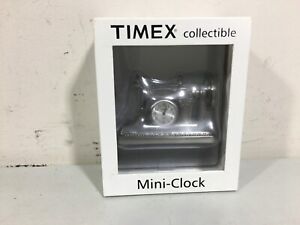Timex Collectible Mini Clock Pewter Sewing Machine 2" x 3