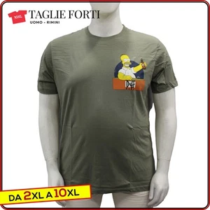 men's PLUS SIZE t-shirt cotton short sleeve t-shirts from 2 XL to 8 XL Maxfort - Picture 1 of 4
