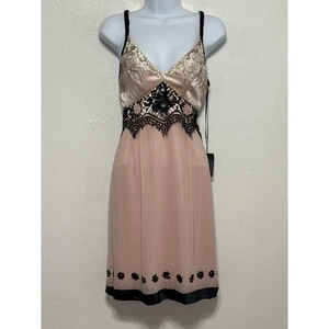 Sue Wong Neu mit Etikett Babydoll Pailletten Unterkleid 6 puderrosa Fairycore Hexe Glam - Bild 1 von 20