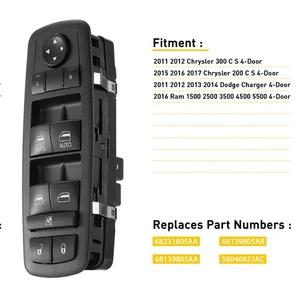 Door Power Window Switch For Dodge Journey Charger 300 Chrysler 68139805AA - Picture 1 of 10