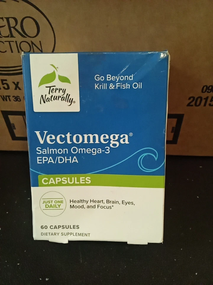 Terry Naturally Vectomega, Omega-3 de Salmón, EPA/DHA -60 cápsulas EXP:02/2025 Foto 1 de 3