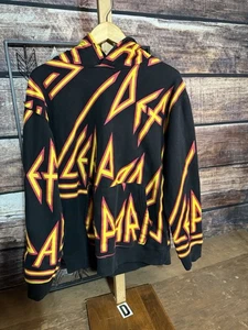 Def Leppard Hoodie Unisex Medium 2017 Black/All Over Graphics No Hoodie String - Bild 1 von 3