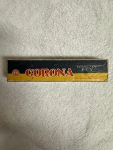 Antigua Pluma Estilográfica Corona Company Caja Original - Imagen 1 de 7