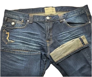 Jimmy Taverniti Air Anti-Exposure Selvedge Jeans Mens Dark Wash 42x34 - Picture 1 of 7