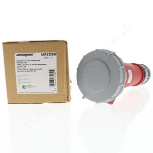 Arrow Hart Pin & Sleeve Waterproof Plug Self-Closing Cap 32A 220V 3P4W AH432C6W - Imagen 1 de 11