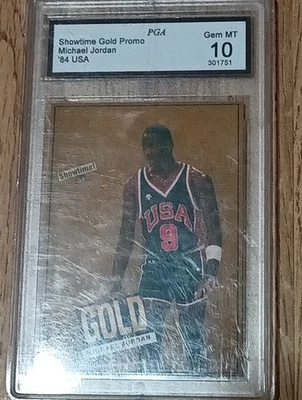 Promoção Showtime Gold Michael Jordan 1984 Chicago Bulls - Imagem 1 de 4