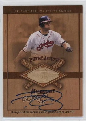 Juego SP 2001 Bat Milestone Edition Signatures Russell Branyan #S-RB automático Foto 1 de 2