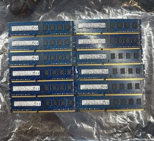 SK Hynix 4GB RAM (QTY:12) 2Rx8 PC3-12800U-11-12-B1 HMT351U6EFR8C-PB NO AA 1410 - Picture 1 of 4