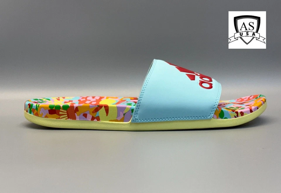 Adidas Adilette Comfort Farm Rio Slides HQ8848 NUEVO CON ETIQUETAS Sin cordones para mujer talla 9, 10, 11 Foto 1 de 4