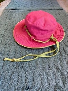 Scala LC399 Lime Cotton Hat Wide Brim Drawstring Adjustable One Size NWT - Picture 1 of 5