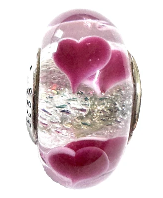 Pandora Cristal de Murano Corazones Salvajes Dije 791649 Foto 1 de 4