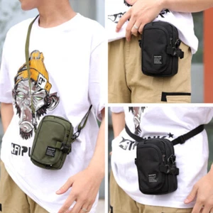 Mens Tactical Sling Shoulder Bag Outdoor Travel Waist Pouch Fanny Pack Holder - Picture 1 of 15
