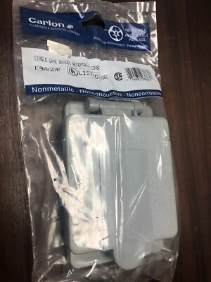 CARLON THOMAS & BETTS ABB E98GDR NUEVA CUBIERTA DÚPLEX DE UNA SOLA BANDA RESISTENTE A LA INTEMPERIE Foto 1 de 3