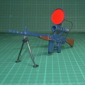 Action Man Vintage SAS SIG-50 With Night Sight & Bi-Pod c1978-84 FREE POST UK - Picture 1 of 24