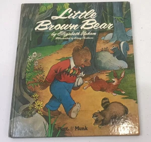 Vintage Little Brown Bear, Elizabeth Upham, Doug Cushman art, Platt & Munk 1976 - Picture 1 of 3