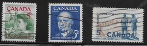 Canada Scott #392-94, Singles 1961 Complete Set FVF Used - Picture 1 of 1