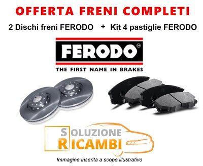 Kit Dischi E Pastiglie Freni ANTERIORI Ferodo FIAT Coupe '93-'00 2.0 Turbo • 123.62€