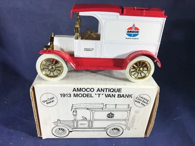 U2-73 ERTL ESCALA 1:25 DIE CAST BANK - FORD MODELO T 1917 - AMOCO OIL COMPANY Foto 1 de 4