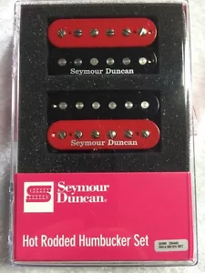 Seymour Duncan SH-4 JB & SH-2 Jazz Hot Rodded Humbucker Red & Black Zebra Set - Picture 1 of 2