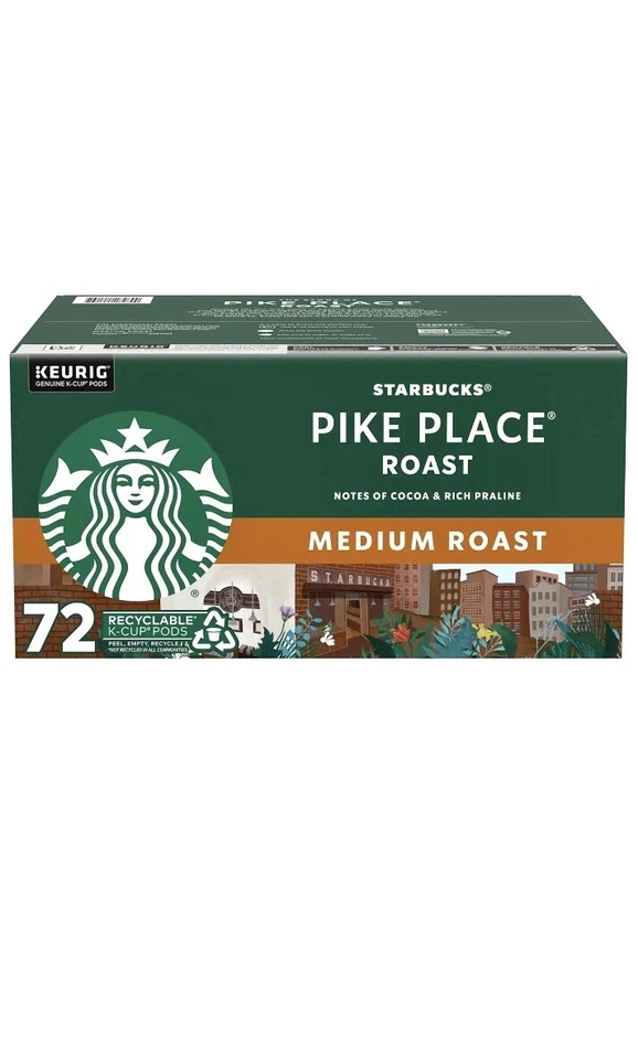 Cápsulas de café K-Cup tostadas medianas Starbucks, lucio (72 ct.) Foto 1 de 1