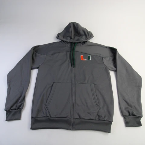 Miami Hurricanes adidas HEAT.RDY Jacket Men's Gray New Cover