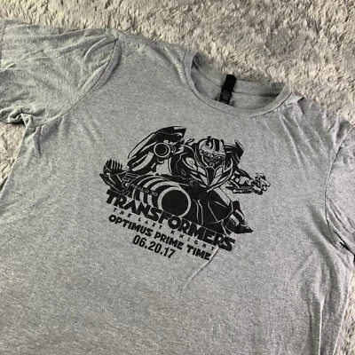 Camisa Transformers Para Hombre Extra Grande Gris Último Caballero Película Promo Bumblebee Prime Foto 1 de 4