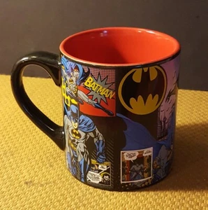 Batman Comic Panels 14 oz tazza caffè ceramica DC Comics NUOVO - Foto 1 di 4