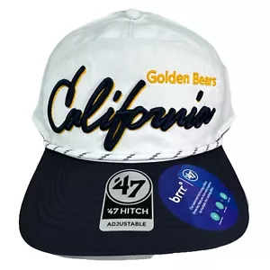 Cal Berkley Golden Bears Hat '47 White Snap Back Chamberlain College Football - Picture 1 of 12