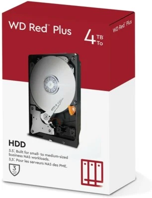 WD Red Plus 4TB NAS 3.5" Internal Hard Drive - 5400 RPM Class, SATA 6 Gb/s,etc - Image 1 of 4