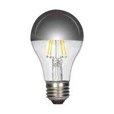 Satco S12421 LED Silver Crown Filament Bulb 6W 60W A19 E26 2700K Warm White