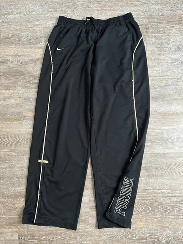 Vtg 2000s Nike Purdue Boilermakers Basketball Warmup Pants Player Issue #30 3XL Cover